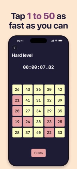 The hard board, fifty cards, with the clock running