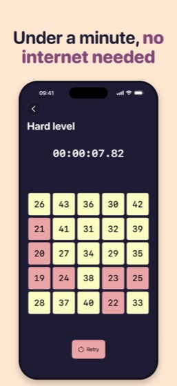 A game in progress with no connection needed